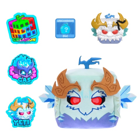 Zestaw BLOX FRUITS MYSTERY YETI figurka pluszak naklejki DLC Seria 3