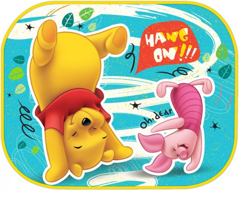 Zasłonki przeciwsłoneczne boczne 2szt. Kubuś Puchatek SEVEN 9305