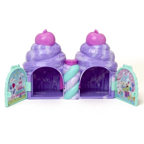 CHERRY PETS CONFETTI CUPCAKE 2 figurki króliczki Hoppy Poppy z konfetti