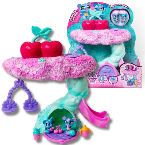 CHERRY PETS CONFETTI TREE KOALA drzewko 2 figurki bliźniaki konfetti