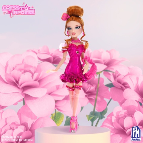 DRESS TO IMPRESS lalka Lovely Hearts 29 cm Roblox z kodem DLC modowa