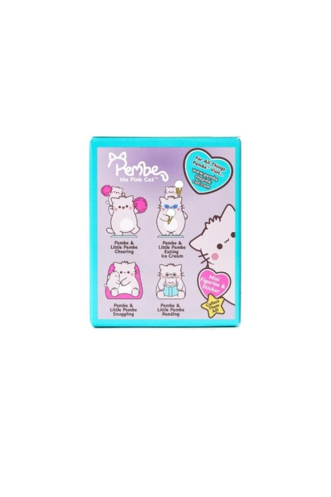 FIGURKA PEMBE THE PINK CAT Niespodzianka Kotek 8 CM Z NAKLEJKĄ