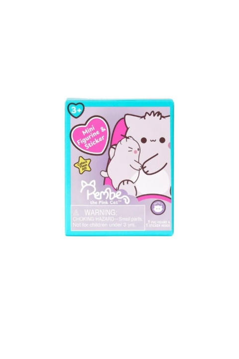 FIGURKA PEMBE THE PINK CAT Niespodzianka Kotek 8 CM Z NAKLEJKĄ