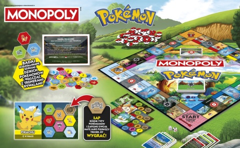 Gra MONOPOLY POKEMON planszowa rodzinna polska wersja
