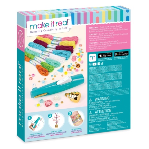 MAKE IT REAL SWIFT TWIST zestaw do robienia bransoletek DIY 24 sztuki