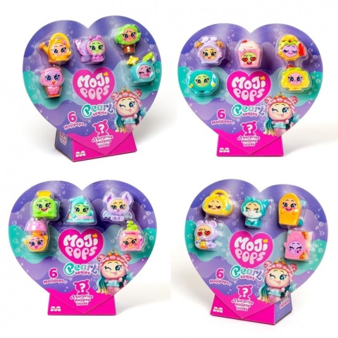 MOJIPOPS PEARL 6 figurek zestaw kolekcjonerski Sea Club perłowy efekt