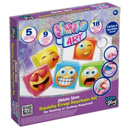 NANO ART ZESTAW KREATYWNY SQUISHY breloki EMOJI taśma nano DIY