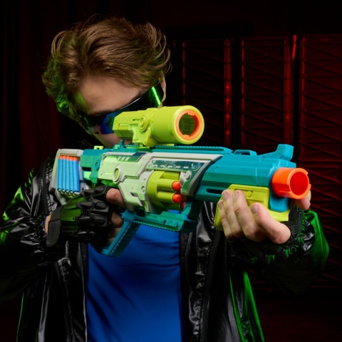 NERF REBEL OPS DEADEYE wyrzutnia 24 strzałki Elite celownik tarcza 8 strzałek
