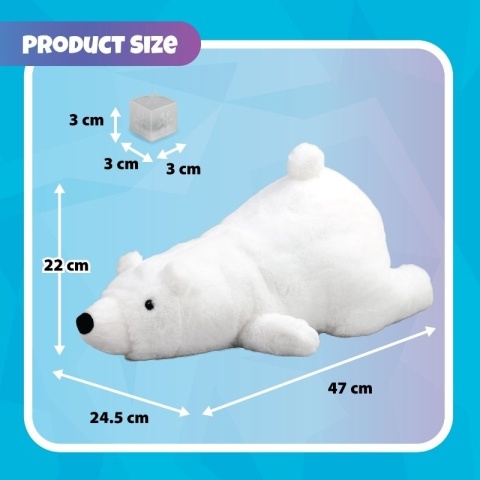 NIEDŹWIEDŹ POLARNY INTERAKTYWNY pluszowy Rescue Bear 47 cm z kostką lodu