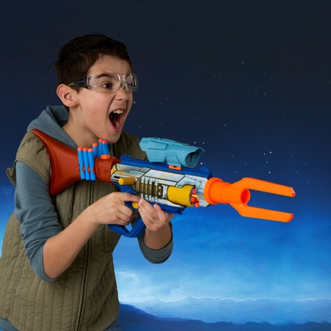 Nerf Mandalorian WYRZUTNIA PIANKOWA 12 STRZAŁEK STAR WARS KARABIN ZABAWKA
