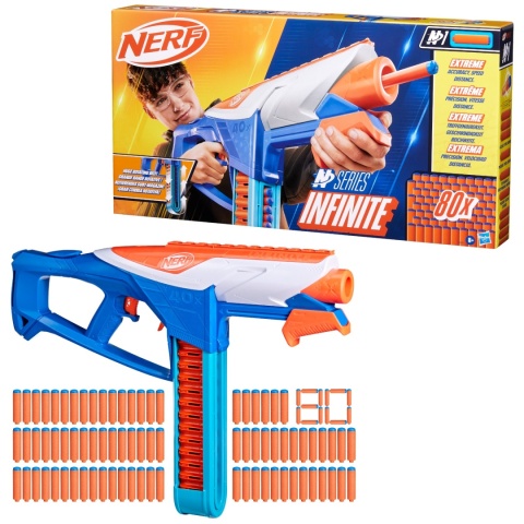 Nerf N-Series INFINITE BLASTER wyrzutnia karabin 80 strzałek zestaw