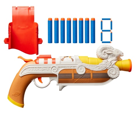 Nerf One Piece WYRZUTNIA PISTOLET PIRACKI 8 STRZAŁEK Z KABURĄ ZABAWKA