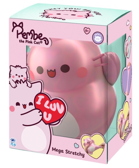 PEMBE Jumbo Squishy Friends figurka 20 cm RÓŻOWA do ściskania sensoryczna