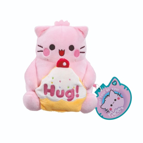 PEMBE THE PINK CAT 15 cm pluszowa kotka przytulanka z babeczką Maskotka