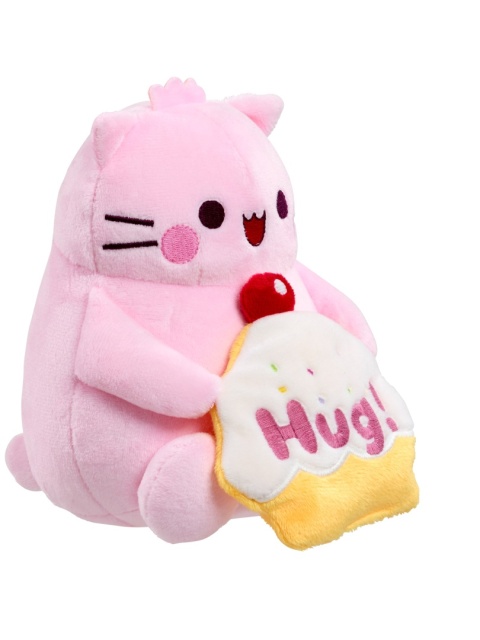 PEMBE THE PINK CAT 15 cm pluszowa kotka przytulanka z babeczką Maskotka