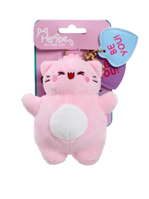 PEMBE THE PINK CAT brelok Be You różowa kotka pluszowa do plecaka