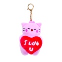 PEMBE THE PINK CAT brelok I Luv U różowa kotka z sercem pluszowy