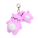 PEMBE THE PINK CAT brelok Pembe i Little Pembe 2 kotki pluszowe