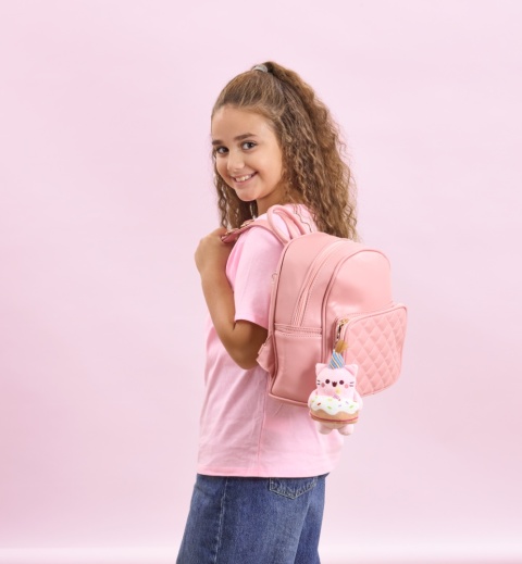 PEMBE THE PINK CAT brelok urodzinowy kotka z tortem pluszowy