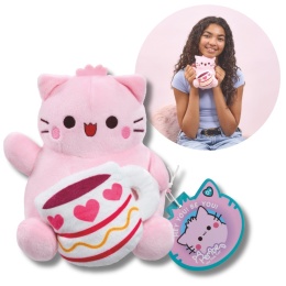 PEMBE THE PINK CAT pluszowa kotka 15 cm maskotka przytulanka Coffee