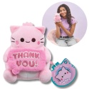 PEMBE THE PINK CAT pluszowa kotka 15 cm maskotka przytulanka THANK YOU