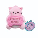 PEMBE THE PINK CAT pluszowa kotka 15 cm maskotka przytulanka THANK YOU