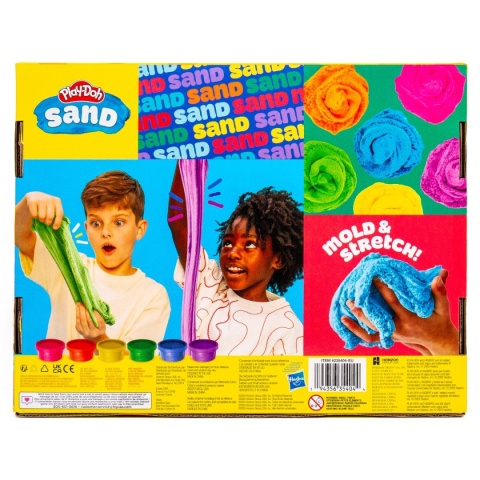 PIASEK KINETYCZNY PLAY-DOH SAND 6 KOLORÓW ZESTAW KREATYWNY SENSORYCZNY