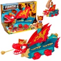 PIRATIX DRAGON SHIP smoczy statek 3w1 figurka Kapitan Big Red zestaw