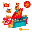 PIRATIX DRAGON SHIP smoczy statek 3w1 figurka Kapitan Big Red zestaw