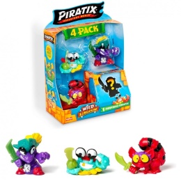 PIRATIX WILD KINGDOM 4-PAK 4 figurki Seria 4 zestaw niespodzianka