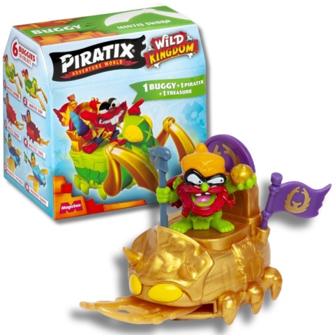 PIRATIX WILD KINGDOM BUGGY pojazd z figurką niespodzianką Seria 4 Figurka