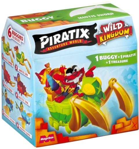 PIRATIX WILD KINGDOM BUGGY pojazd z figurką niespodzianką Seria 4 Figurka