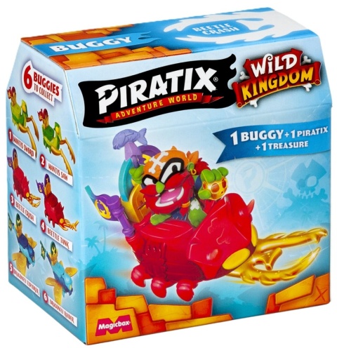 PIRATIX WILD KINGDOM BUGGY pojazd z figurką niespodzianką Seria 4 Figurka