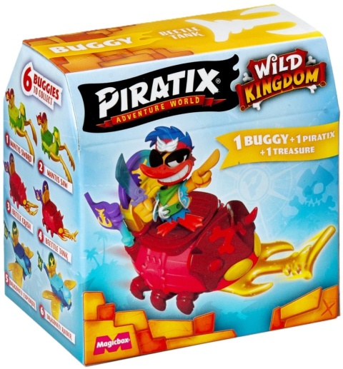PIRATIX WILD KINGDOM BUGGY pojazd z figurką niespodzianką Seria 4 Figurka