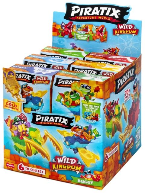 PIRATIX WILD KINGDOM BUGGY pojazd z figurką niespodzianką Seria 4 Figurka