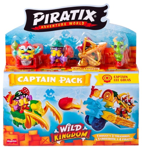 PIRATIX WILD KINGDOM CAPTAIN PACK 4 figurki Seria 4 zestaw losowy