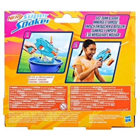 PISTOLET NA WODĘ NERF SUPER SOAKER Mini Dunk Fill 100ml szybkie napełnianie