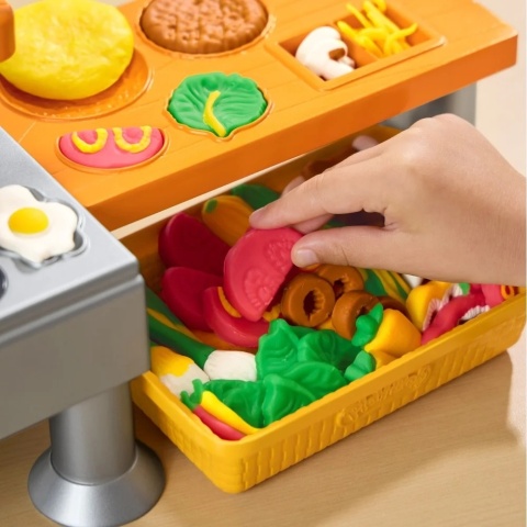 PLAY-DOH CIASTOLINA Super kuchnia z dźwiękiem 6 puszek i akcesoria