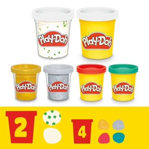 PLAY-DOH Dentysta CIASTOLINA zestaw stomatologiczny 6 tub akcesoria