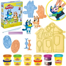 Play-Doh Bluey i Bingo CIASTOLINA zestaw przebieranki 11 tub akcesoria