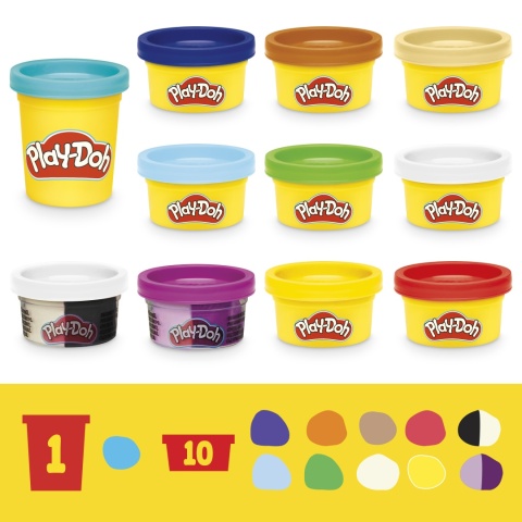 Play-Doh Bluey i Bingo CIASTOLINA zestaw przebieranki 11 tub akcesoria
