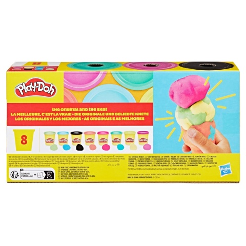 Play-Doh CIASTOLINA Eksplozja kolorów 8 tub zestaw uzupełniający 680 g