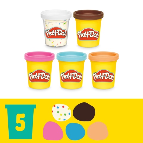 Play-Doh CIASTOLINA Pączkarnia zestaw kreatywny do robienia pączków akcesoria