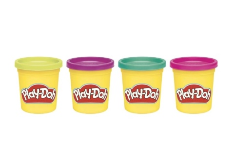 Play-Doh CIASTOLINA Żywe kolory 4 tuby 340 g zestaw kreatywny