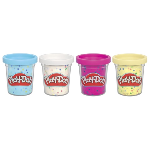 Play-Doh CIASTOLINA konfetti zestaw kreatywny 4 tuby 340 g