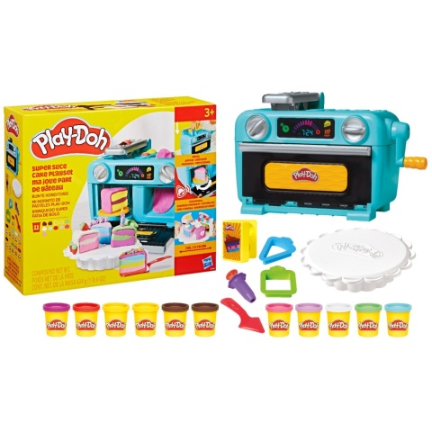 Play-Doh CIASTOLINA pieczenie ciast tęczowy piekarnik zestaw kreatywny