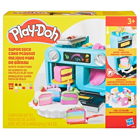 Play-Doh CIASTOLINA pieczenie ciast tęczowy piekarnik zestaw kreatywny