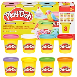 Play-Doh CIASTOLINA tęczowe kolory 8 tub zestaw uzupełniający 680 g