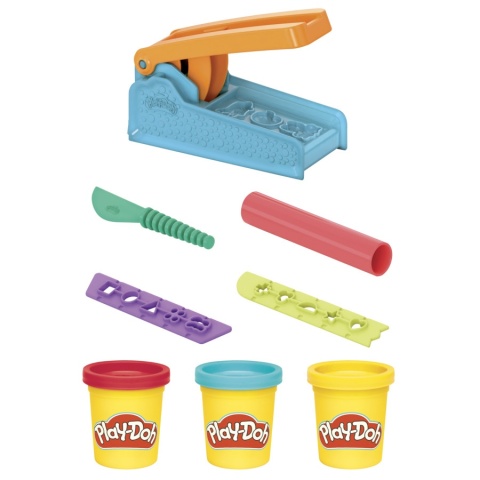 Play-Doh Fabryka Zabawy CIASTOLINA zestaw kreatywny 3 tuby akcesoria