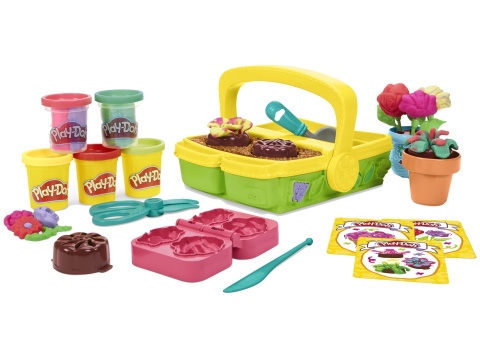 Play-Doh Kwitnące Kwiaty CIASTOLINA zestaw ogrodowy 5 tub akcesoria